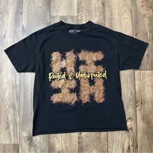 HAWAII'S FINEST 2017 Short Sleeve Rooted & Undisputed T-shirt Women’s Sz L Black